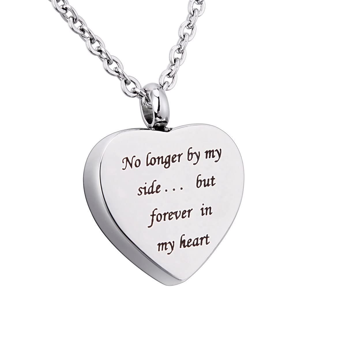 Urn Necklace for Ashes Heart Memorial Urn Pendant Necklace 316 Stainless Steel Detachable Cremation Jewelry