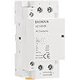 Baomain Household AC Contactor HC1-63 220V 63A 2 Pole Normally Open Universal Circuit Control DIN Rail Mount