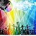 BESTCAN Disco Ball Strobe Light Party Lights Disco Lights Karaoke Machine 3W Dj Light LED Portable 7Colors Sound Activated Stage Lights for Festival Bar Club Party Outdoor