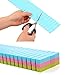 8 Pcs Plastic DIY Grid Drawer Divider Household Necessities Storage Thickening Housing Spacer Sub-grid Finishing Shelves for Home Tidy Closet Stationary Makeup Socks Underwear Scarves Organizer (blue)