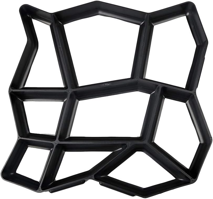 Path Maker Mould,Floor Path Maker Mould Concrete Mold Reusable DIY Paving Durable for Garden Lawn(35x35x3.6cm)