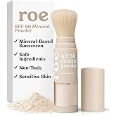 Roe Wellness- Kids SPF 50 Brush On Mineral Sunscreen Powder EWG, Reef-Friendly, Easy to Apply for Kids, Babies & Parents