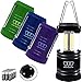 4 Pack Portable Led Camping Lantern Flashlight with Magnetic Base - Emits 500 Lumens - Survival Kit for Emergency, Hurricane, Power Outage 12 aa Batteries Included (Multicolor)