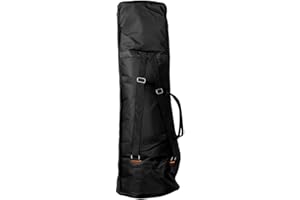 Trombone Gig Bag with Adjustable Shoulder Straps Oxford Fabric Black Water-Resistant Cotton Padded Backpack,Water-Resistant T