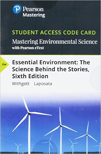 Mastering Environmental Science With Pearson Etext Standalone Access Card For Essential Environment The Science Behind The Stories Masteringenvironmentalsciences Withgott Jay Laposata Matthew 9780134841755 Amazon Com Books
