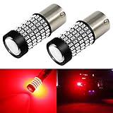 Phinlion 1156 LED Red Brake Stop Light Bulbs 2800