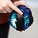 Little Monkey The Original Fidget - Blue, Green & Black Circle Sequin Pillow Fidget Toy for Sensory Therapy to Relieve Stress and Increase Focus for Adults and Kids. Helps with ADHD ADD Autism 3C