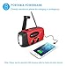 Emergency Weather Radio Portable Emergency Solar Radio Hand Crank Self Powered Phone Charger 3-Led Flashlight Am Fm