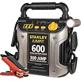 Stanley J309 JUMPiT Portable Power Station Jump Starter: 600 Peak/300 Instant Amps, 3.1A USB Ports, Battery Clamps