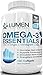 Omega 3 Essentials - Triple Strength Fish Oil Supplement with Essential Fatty Acids EPA + DHA to Support Memory, Mood & Joint Pain Relief - 180 Lemon Flavored Soft Gels