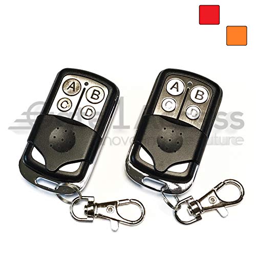 971LM 2 Pack Compatible Garage Door Remote Control with Red Orange Learn Button Liftmaster Chamberlain Craftsman 970LM 971LM 972LM 973LM 91LM 92LM 139.53680 139.53681 - Thumbnail 3
