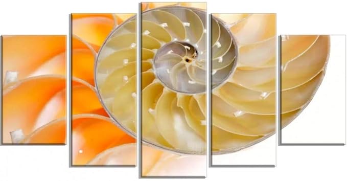 MMLXHH 5 lienzos Bosque 5 uds, Patrón de Hilo Amarillo, Arte de Pared