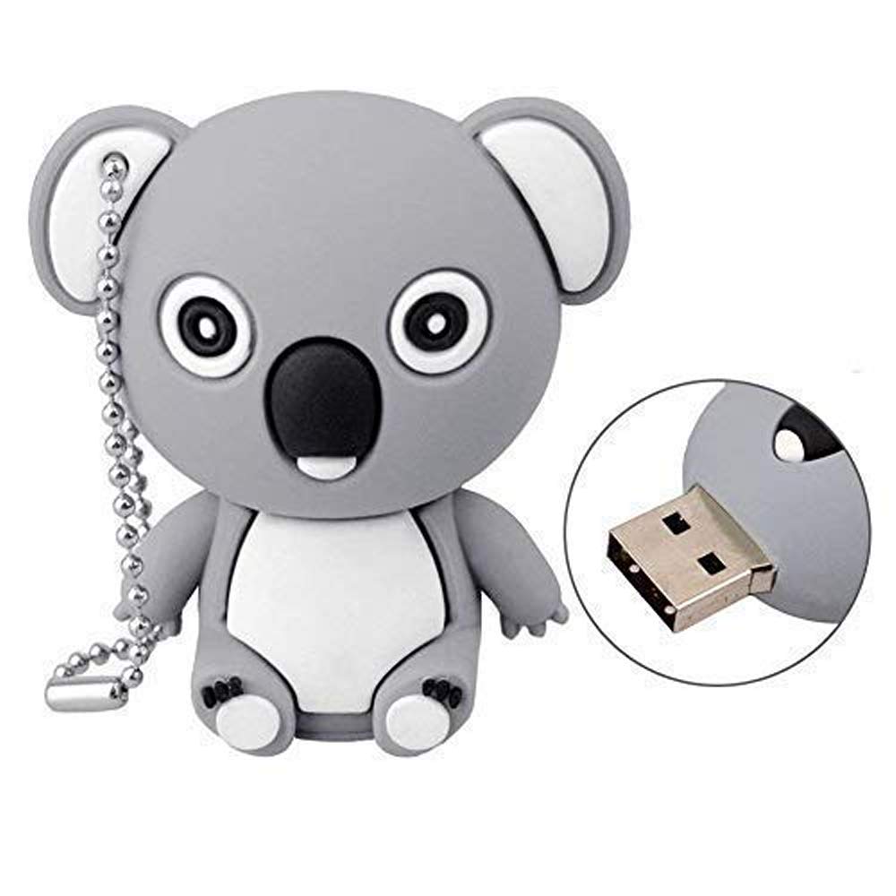 Koala Bear Grey 16GB USB Flash Pen Drive Memory Thumb Stick Data Storage