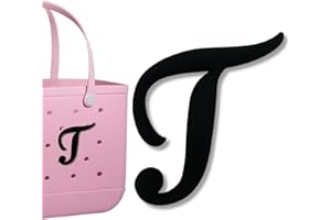 PLLCJB Bag Charms Compatible with Bogg Bag, Alphabet Charm Large Size Letters Decor Rubber Beach Tote Bag Charms Compatible with Bogg Bag Accessories