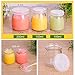 6 Jars Yoghurt Jars pudding Jar with Lid Yogurt Glass with Plastic Cap Replacement Glass Jars for Yogurt Maker Yogurt Glass with Plastic Cap PE CAP 100ml 150ml 200 ml (7.0 oz - 6 jars)