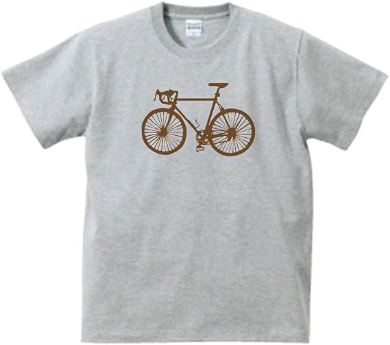 Amazon おもしろ Tシャツ 半袖 ロードバイク 自転車 グレー Tシャツ カットソー 通販