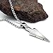 Jonline24h Mens Arrowhead Arrow Stainless Steel Pendant Necklace, Silver, 18-26 inch Chain (24 Inches)