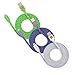 3 Pack 6ft Durable Hi-Speed Braided Flat Noodle Lightning USB SYNC Cable Charger Cord for iPhone 6, 6 Plus, 5, 5C, 5S, iPad 4, iPad Mini, Ipad Air, iPod Touch 5th Gen, iPod Nano 7th Gen, Support Latest IOS, 8-pin to USB - (green, purple, white)