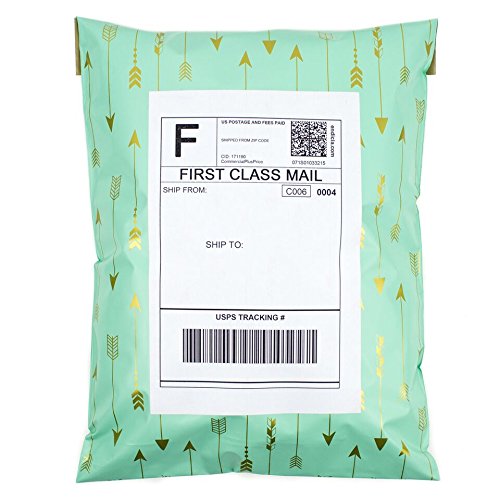 Inspired Mailers Poly Mailers 10x13 Deluxe Tribal Arrows Print – Pack of 100 – Unpadded Poly Bags for Shipping (Seafoam) - Thumbnail 6