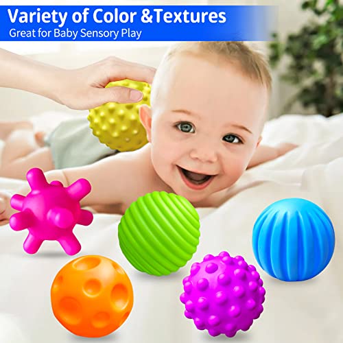 Ynanimery Sensory Balls for Toddlers 13, Kids Textured Multi Ball Set