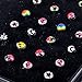 Yantu 18/24/40/60 316L Surgical Steel Nose Stud Nose Rings Bone Stud Gem Star Shape Lot 24 Pieces in Case Mix Colors