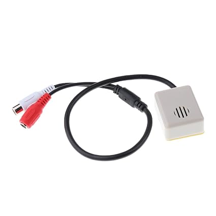 Imported Adjustable CCTV Camera Microphone Audio/Sound Monitor RCA 3.5mm Connector