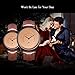 Wooden Couple Watch for Women Men 30M Waterproof Classic Quartz Analog Wrist Watches with Brown Leather (Dark Brown)