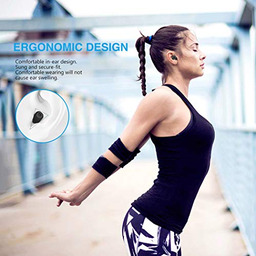Bluetooth Headphones, HokoAcc Wireless Neckband Headset, IPX7 Sweatproof Sports Noise Cancelling Stereo Magnetic Earphones with Mic (10 Hrs Playtime,Call Vibrate Alert) - Thumbnail 6