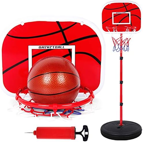 Dasing Basketball Stands Height Adjustable Kids Basketball Goal Hoop Toy Set Basketball for Boys Training Practice Accessories