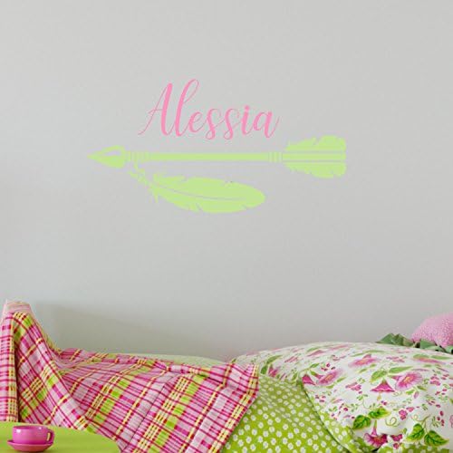 Feathered Arrow with Personalzed Name Two Color