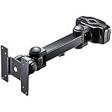 イーサプライ モニターアーム 1画面 ポール設置 重量10kgまで 3軸 スチールラック 上下 左右 回転 VESA ポール径25～40mm対応 EEX-LAP05N