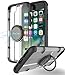 ProCase iPhone SE 2022 (3rd Gen) / iPhone SE 2020 (2nd Gen) / iPhone 8 / iPhone 7 Case with Grip Ring Holder, Kickstand Cover with Rotating Ring Holder Stand for Magnetic Car Mount Holder -Black