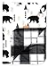 Dear Baby Gear Reversible Baby Blankets - Soft Nursery Blanket for Newborn - Toddler Blankey - Throw Blanket for Boys & Girls - Infant Blankets -40x30 (Black Bears, Geometric Trees/Black&White Plaid)