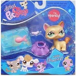 Amazon.com: Littlest Pet Shop Yellow Cat with Accessories: Toys & Games