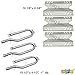 bbq factory Outdoor Gourmet Gas Grill Repair Kit Replacement Burners and Stainless Steel Heat Plates, 3 Pack