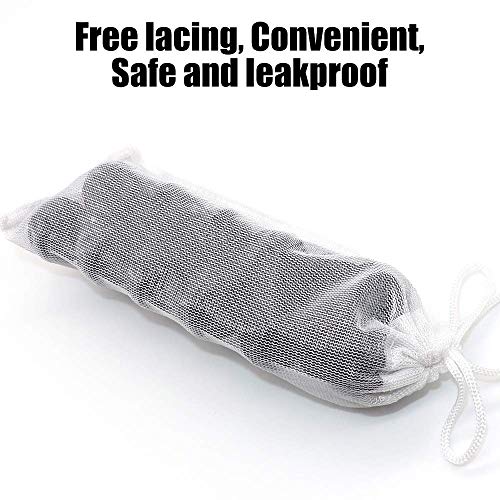 5 Pack Small Aquarium Mesh Media Filter Bags, 3 by 8 inches High Flow