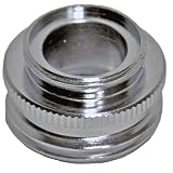 Danco, Inc. 10522 Aerator Adapter, 2.5 Gpm, Male X 13/16-27 Female, Chrome Plated, Male/Female Faucet to Female/Male Faucet or Female Garden Hose to Female Faucet