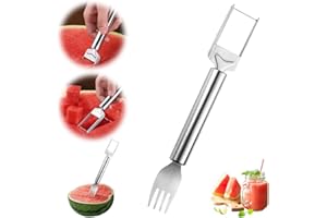 FAUPPT 2-in-1 Stainless Steel Fruit Cutter Watermelon Cutter,2024 Newest Watermelon Slicer Watermelon Cutter Tool,Watermelon Cutting Tool Cutter Slicer Tool Fruit Cutter for Kitchen Gifts Gadget (1pc)