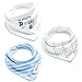 Andi Rose Drool Bibs |3-Pack Super Absorbent Cotton|Unisex Baby Gift