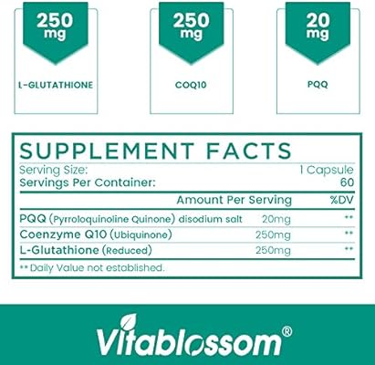 High Absorption Co Enzyme Q10 Pqq With Glutathione 520mg Naturally Fermented Ubiquinone Enhanced Stability Coq10 Supplement 2 Bottles