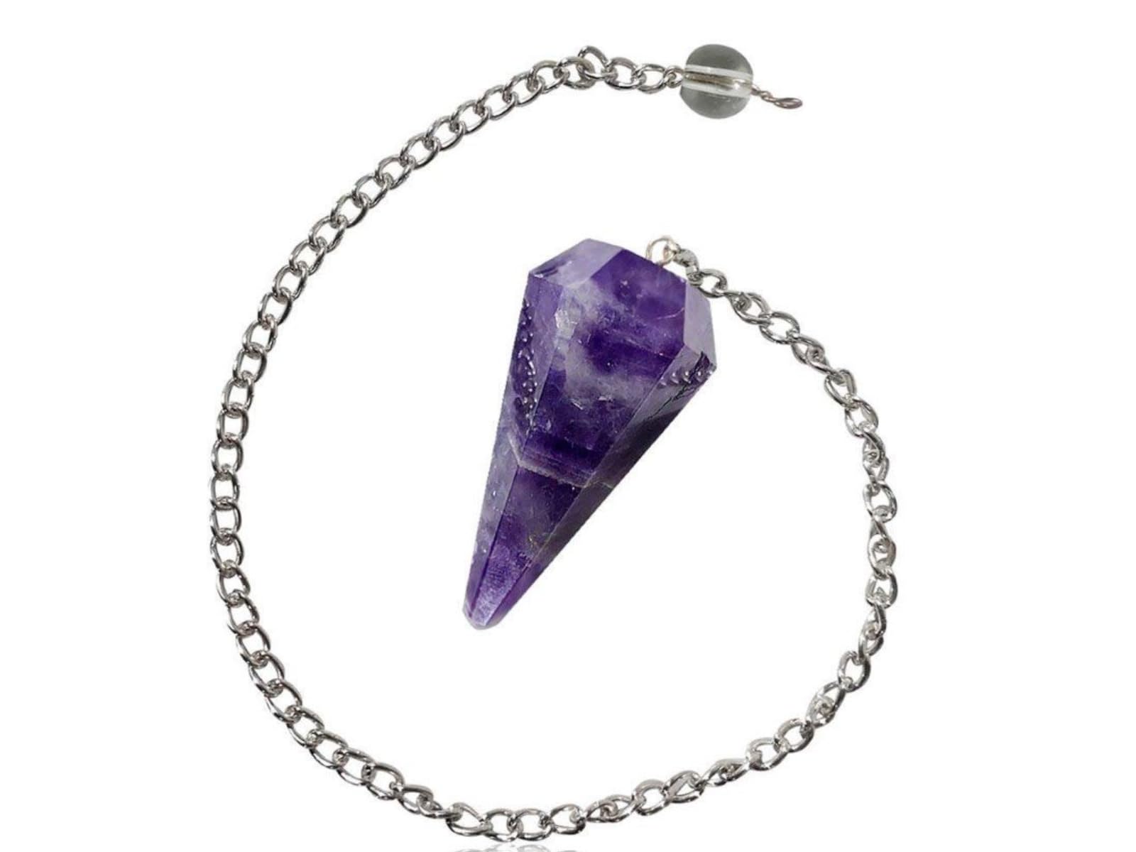 Jet International Amethyst Plain Cone Shaped Pendulum