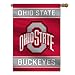 NCAA Ohio State Buckeyes 2-Sided House Flag, 28" x 40", Team Color primary