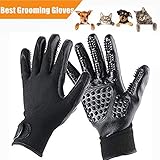 KINGDOO Pet Ninja Glove/Grooming Gloves cat Dog/Pets Hair Brush Remover Mitt/Enhanced Petting Glove Five Fingers Design/Perfect Cats Dogs Horses Long & Short Fur Shedding, Bathing, Massaging
