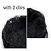 Scrunchy Updo Wavy Straight Hair Bun Drawstring Clip Claw Messy Donut Chignons Synthetic Hairpiece Hair Extension (dark black-straight)thumb 4