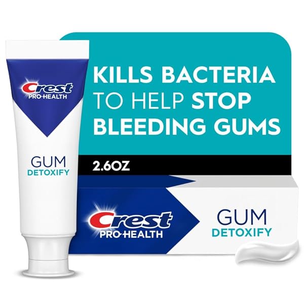 CREST PRO-HEALTH GUM DETOXIFY DEEP CLEAN TOOTHPASTE 2.6 OZ – ANTICAVITY, ANTIBACTERIAL FLOURIDE TOOTHPASTE, CLINICALLY PROVEN, GUM AND ENAMEL PROTECTION, PLAQUE CONTROL