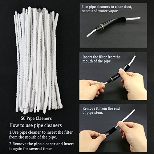 Joyoldelf Smoking Pipe Accessories Kit 10 Metal Balls, 50 Pipe