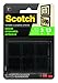 Scotch Multi-Purpose Hook and Loop Fasteners, For Indoor Use, Black,78 in,24-Pair,48-Squares