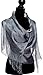 ShineGlitz Shawls and Wraps for Evening Dresses, Metallic Glitter Shawls for Women, Sparkling Wedding Shiny Dark Silver Shawl Gift