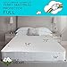 Waterproof Mattress Protector Cover Full Size (54x75+ Stretches to14 inch Deep Pocket) - Plastic Bed Cover - Waterproof Fitted Sheet Cotton Terry White