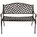 Best Choice Products Cozumel Antique Copper Cast Aluminum Bench Outdoor Patio